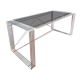 Glass and chrome coffee table 1970