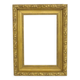 Cadre doré en vieux pin, cadre classique de style baroque 40x30cm