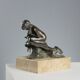 Ancient bronze figurine Vincenzo Gemito Fisherman 20th Century