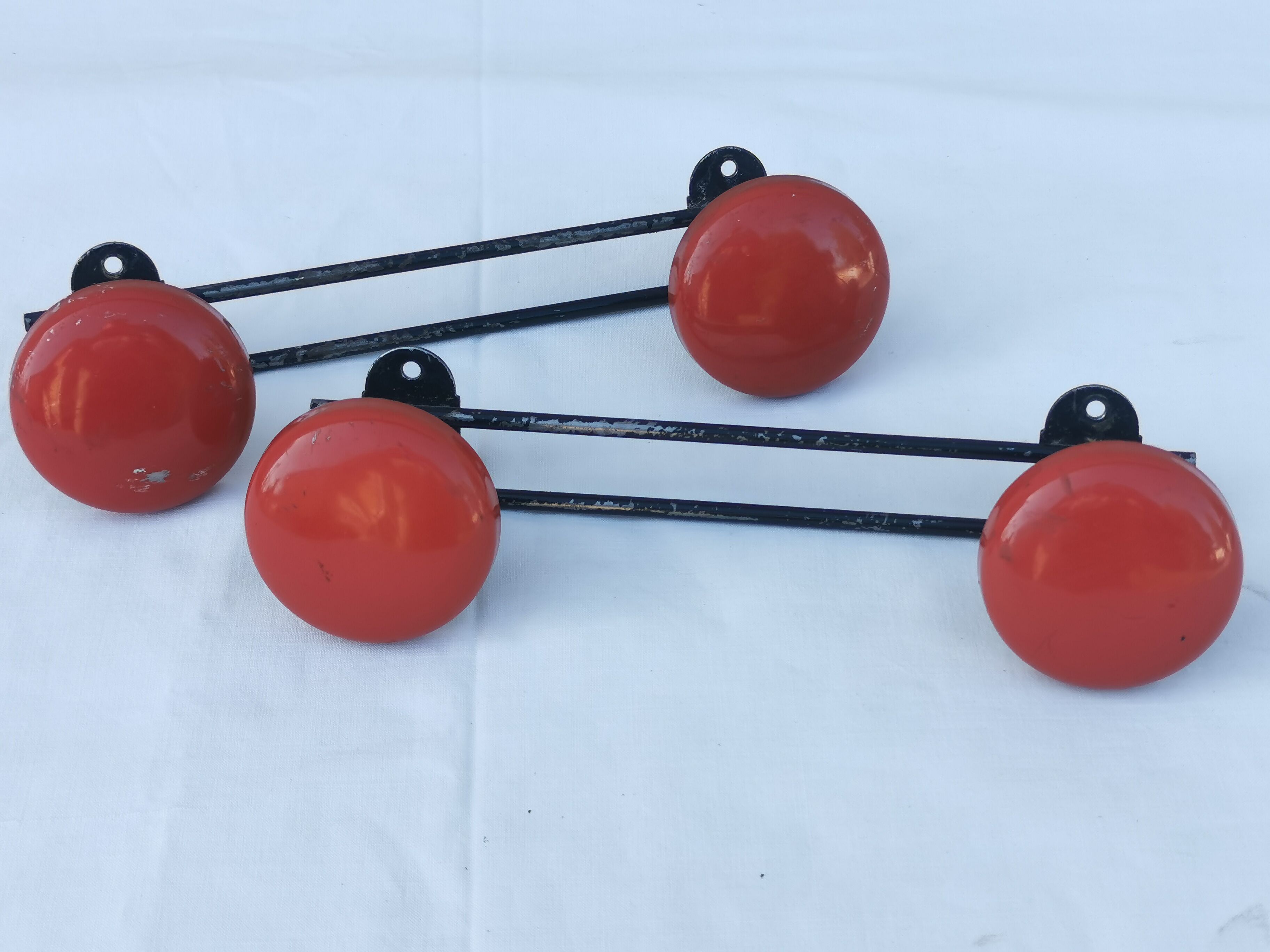 Pair of vintage coat racks