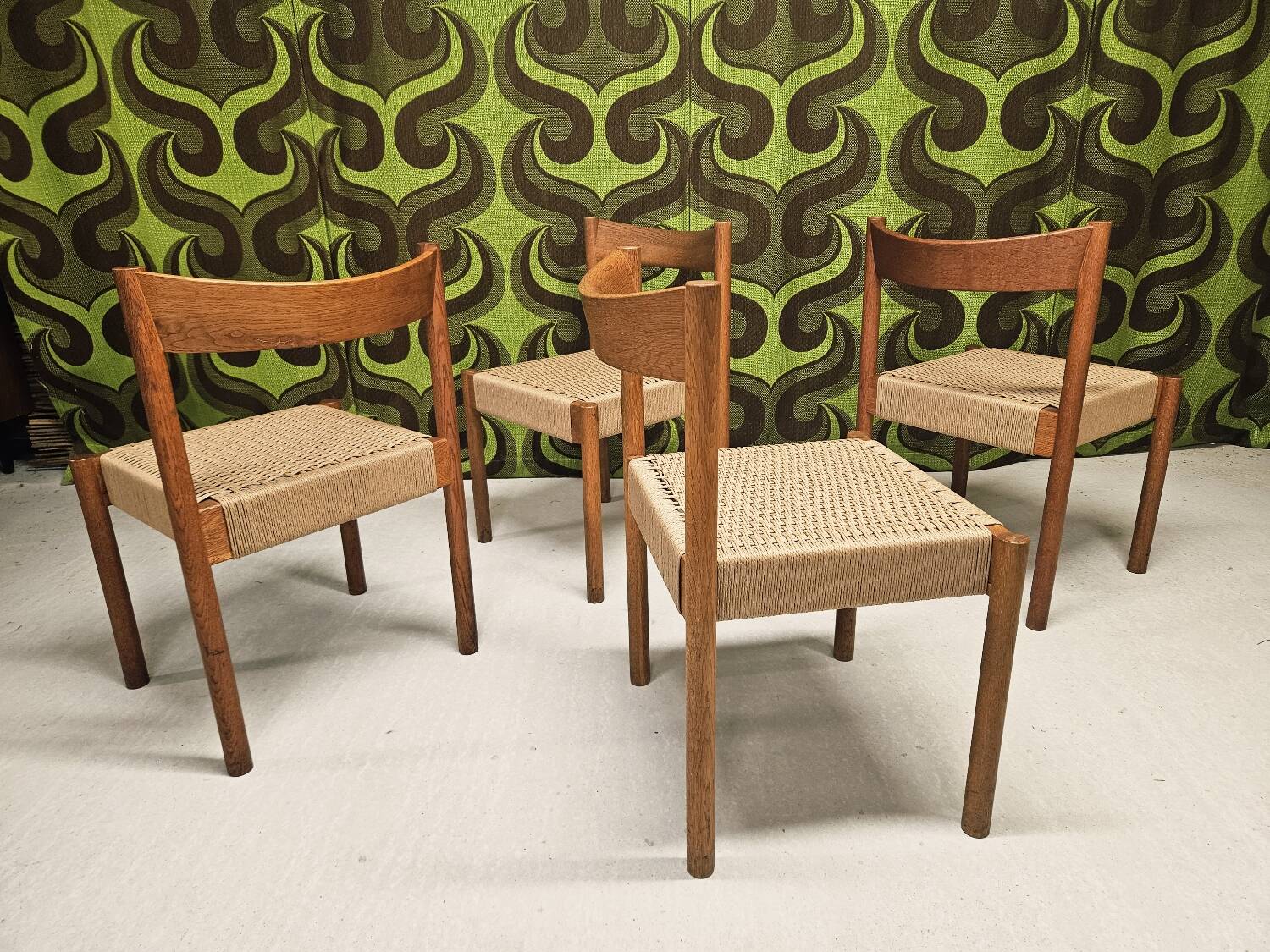 Set of 4 Danish chairs, 1970