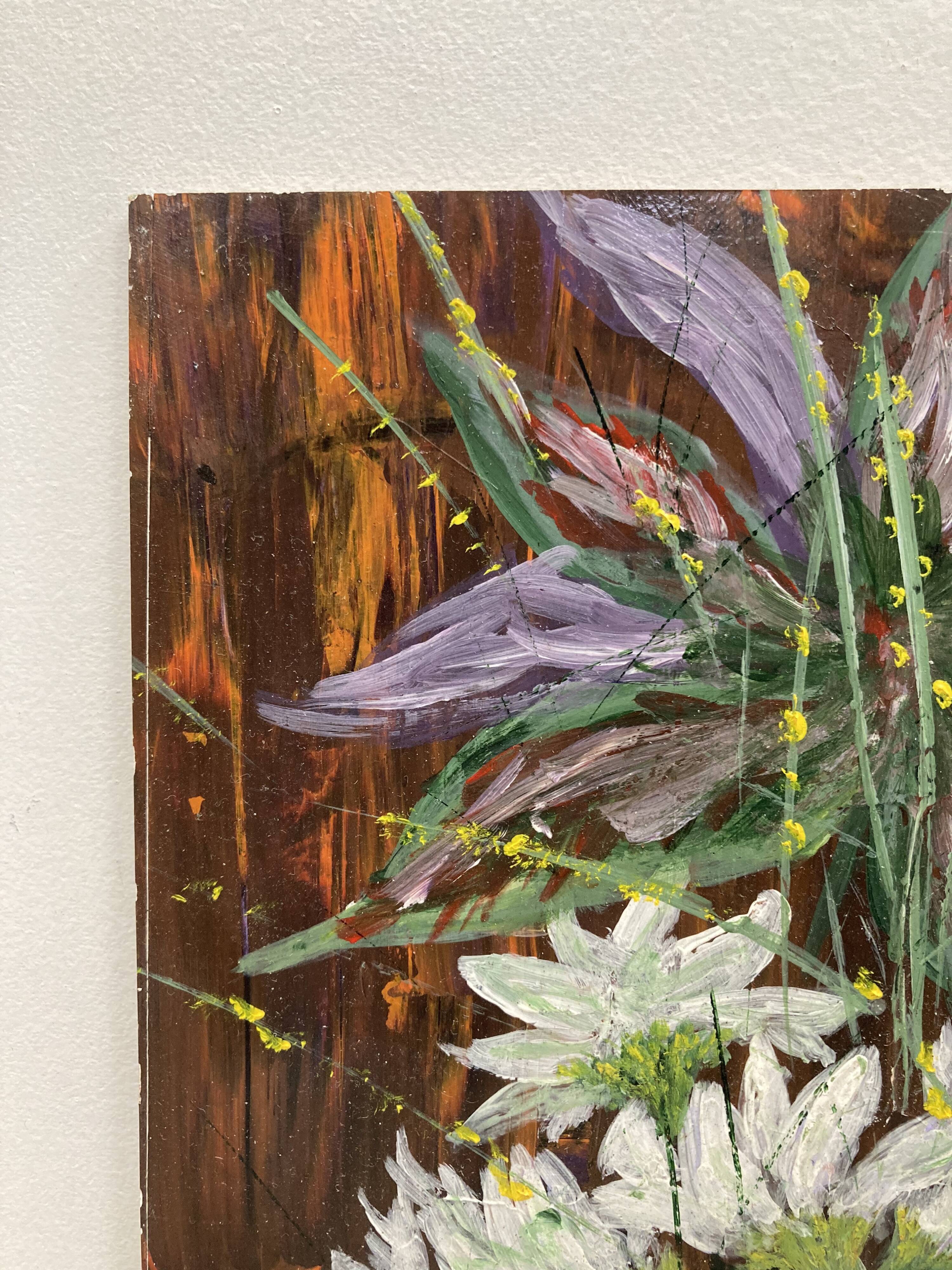 Vintage bouquet painting