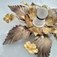 Ceiling lamp golden flowers