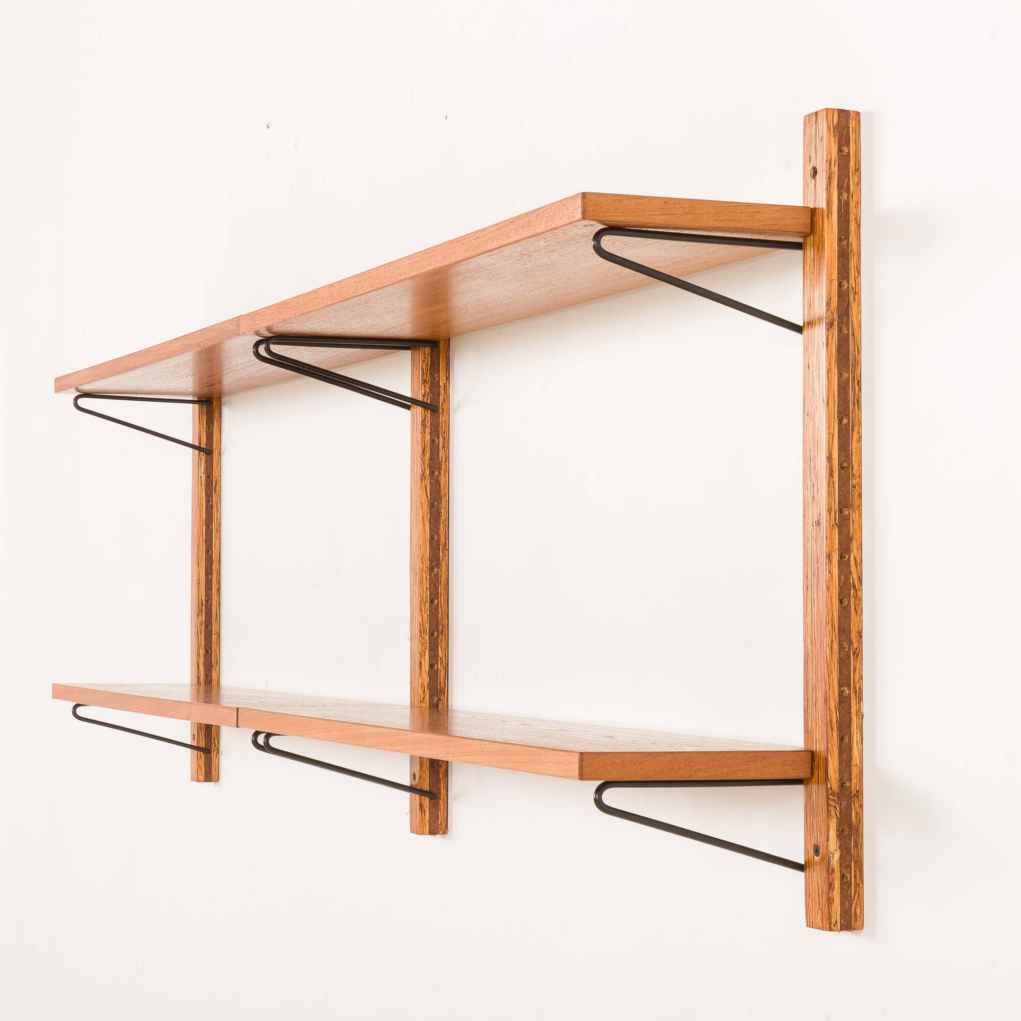 Danish mid-century upcycled teak shelving unit.