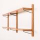 Danish mid-century upcycled teak shelving unit.