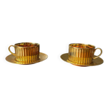 Pair of Limoges porcelain lunches