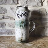 Enameled ceramic pitcher