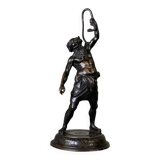 Silenus, bronze sculpture after the antique, 19th century