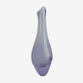 Glass vase by Miloslav Klinger for Zelezny Brod Sklo, 1960s