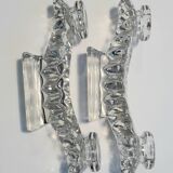 Glass candlesticks