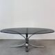 seventies coffee table with chrome and smoked glass