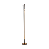 Maison Charles, Quasar lamppost in gold and iridescent metal, 20th century