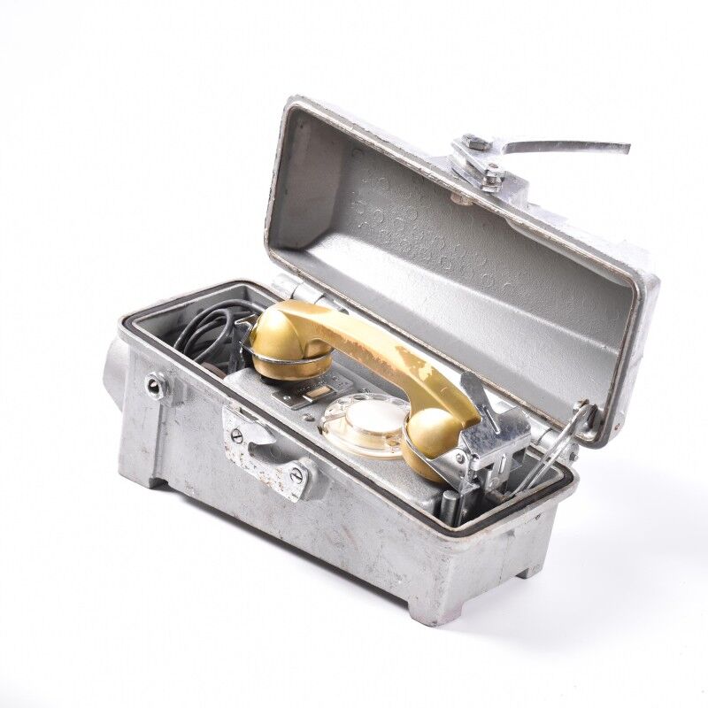 Old metal wall phone