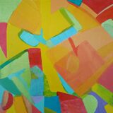 Abstract painting contemplation