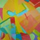 Abstract painting contemplation