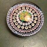 Paperweight Baccarat yellow flowers and pearls 1980