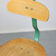 Set of 2 industrial mint green swivel chairs, 1960