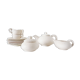 White ceramic coffee or tea set