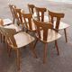 Lot de 10 chaises de bistrot café bar restaurant - bois - vintage