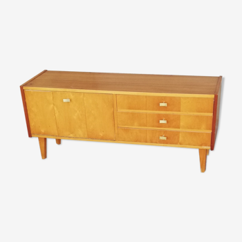 Vintage chest of drawers 3 drawers 1 flap