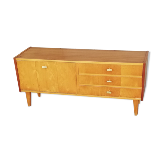 Vintage chest of drawers 3 drawers 1 flap