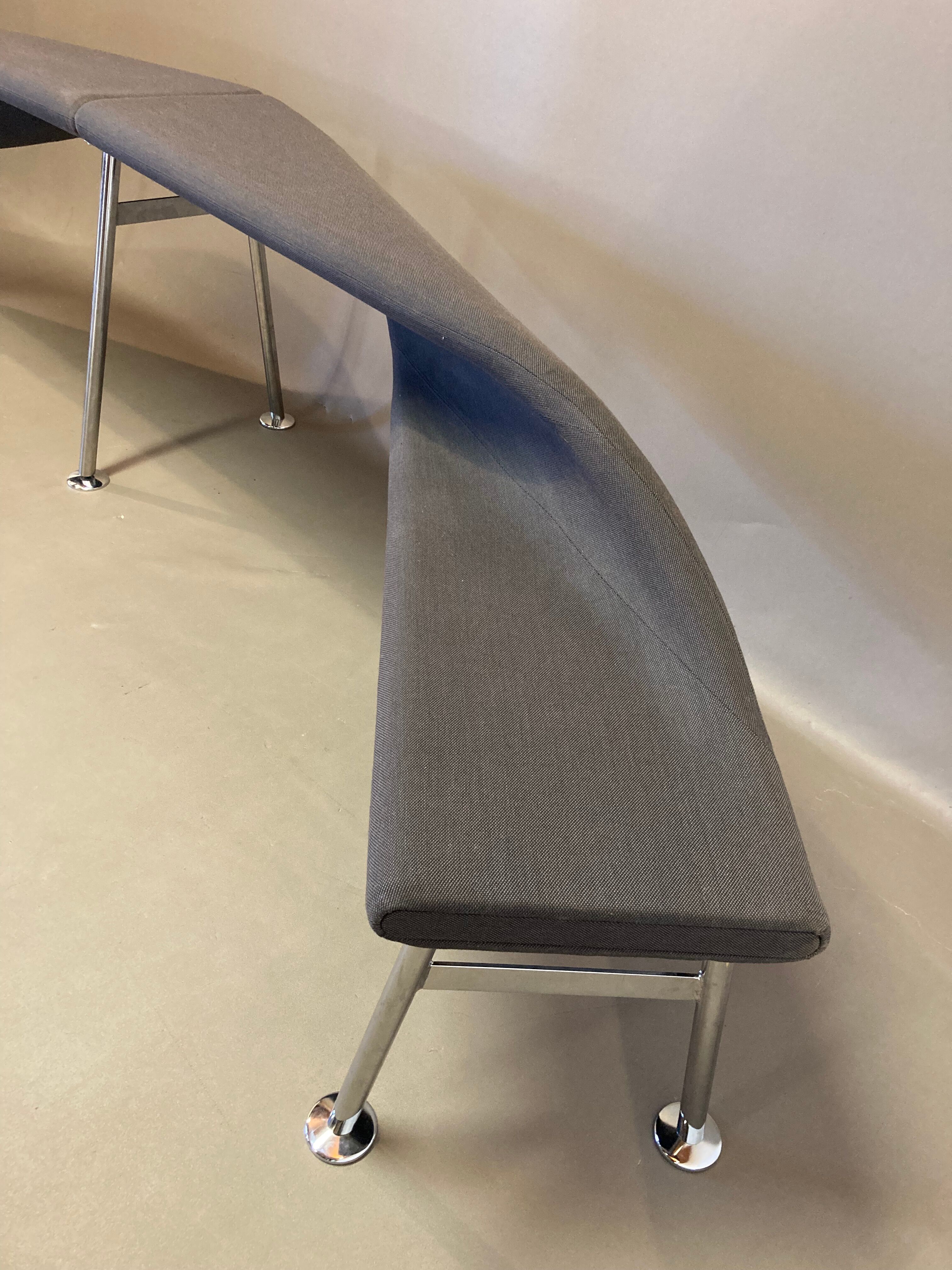 Large bench size 340 cm Scandinavian design.