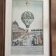 Old engraving – Perspective view of the Champ de Mars – Balloon ascent