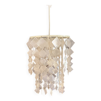 Suspension nacre cascade pampille vintage