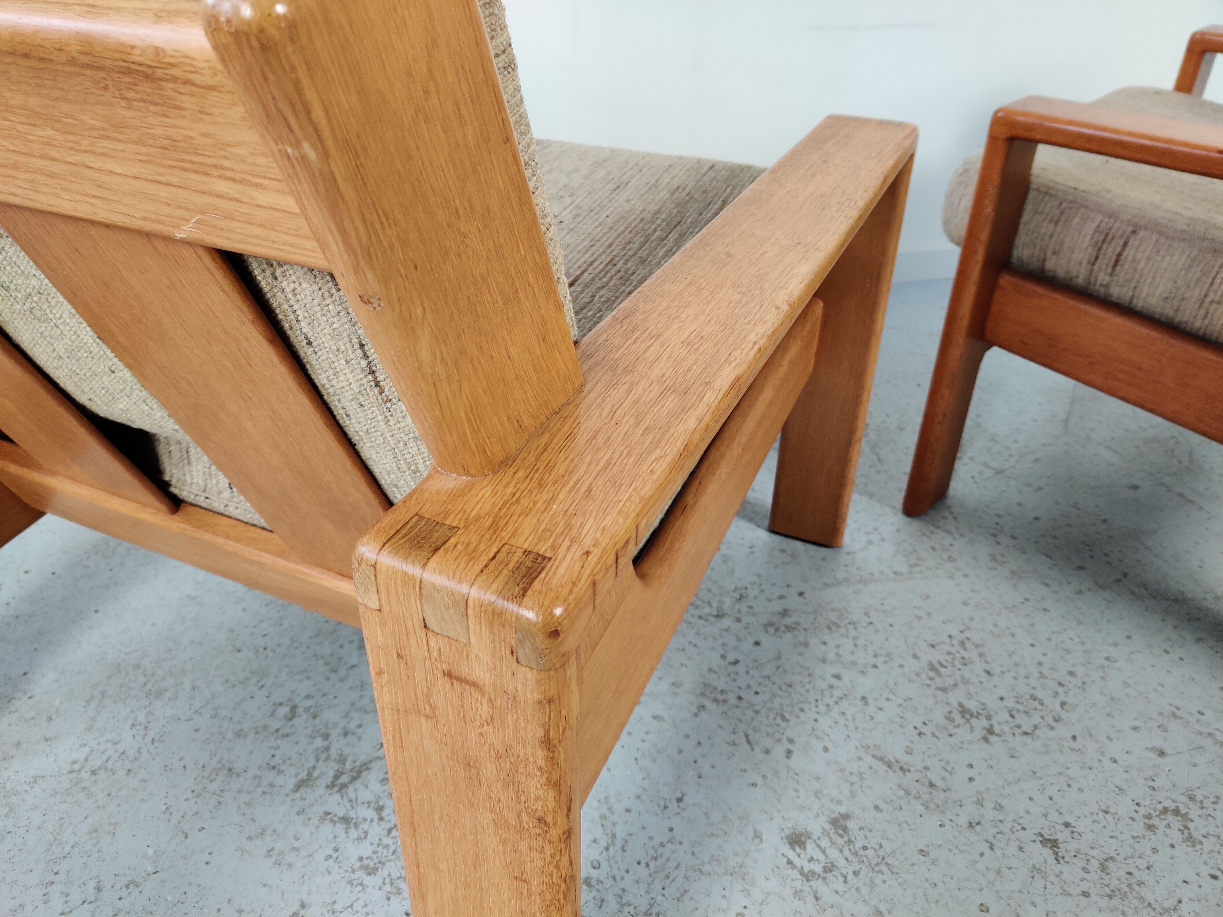 Pair of Bonanza armchairs by Esko Pajamies for Asko, Finland 1970s