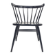 Black spindle back dining chair attrb. to Nesto, Denmark 1960's