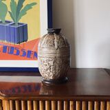 Louis Auguste Dage, Art Deco unique ceramic vase, France 1930