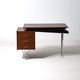 Floating minimalist hairpin desk by Nijkerk, 1950s