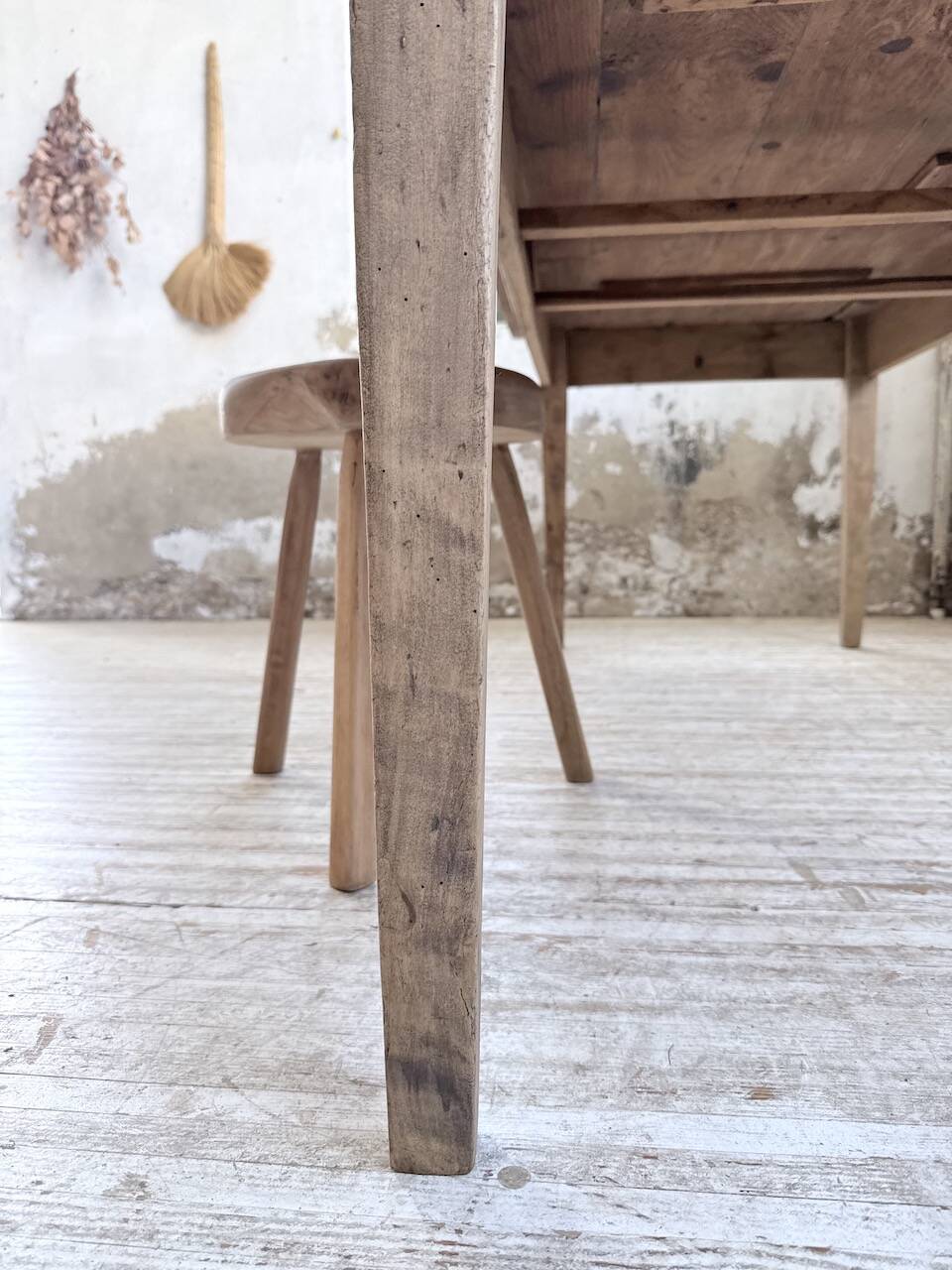 1950 pine farmhouse table 2m