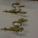 Louis XV style bronze sconces with cariatids