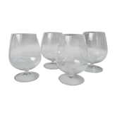 Large crystal cognac balloons