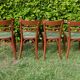 Set of 4 superb vintage Baumann bistro chairs.