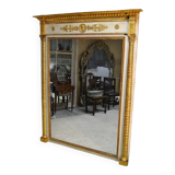 Gilded and Rechampi Mirror, Empire Period