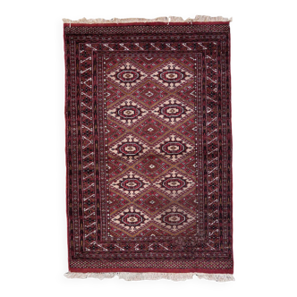 Tapis vintage afghan Ersari fait main en laine – 123 x 183 cm