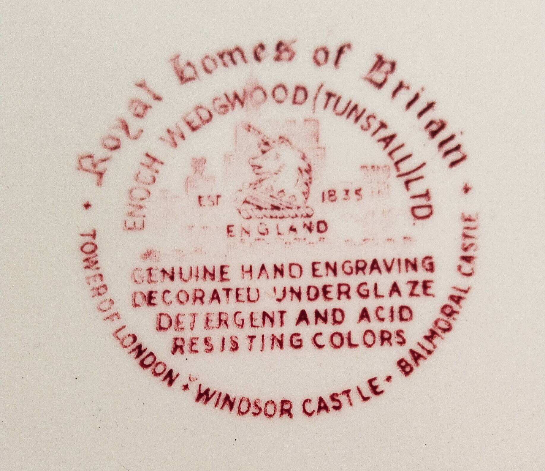 English soup plate Royal Homes of Britain, London Castle