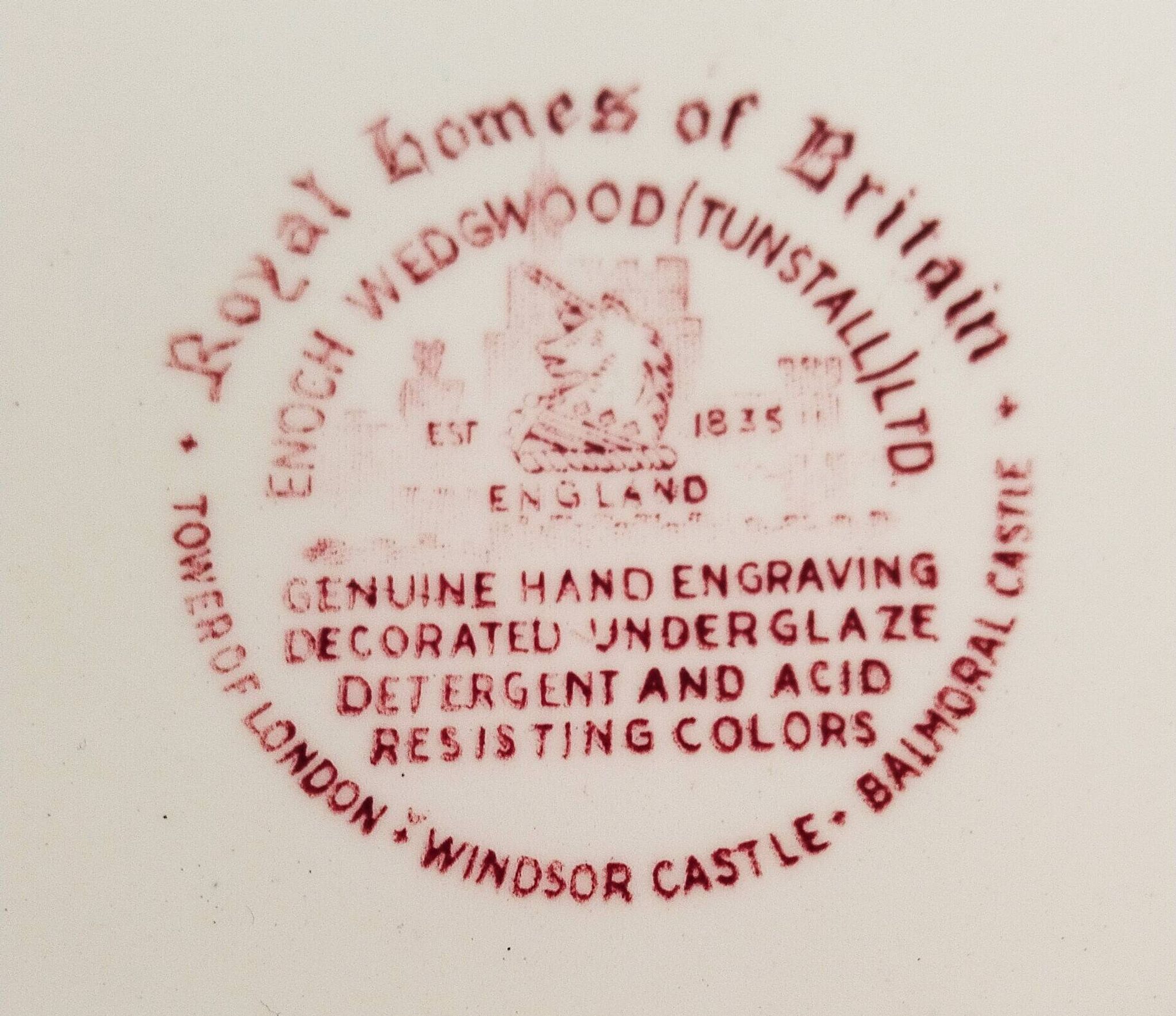 English soup plate Royal Homes of Britain, London Castle