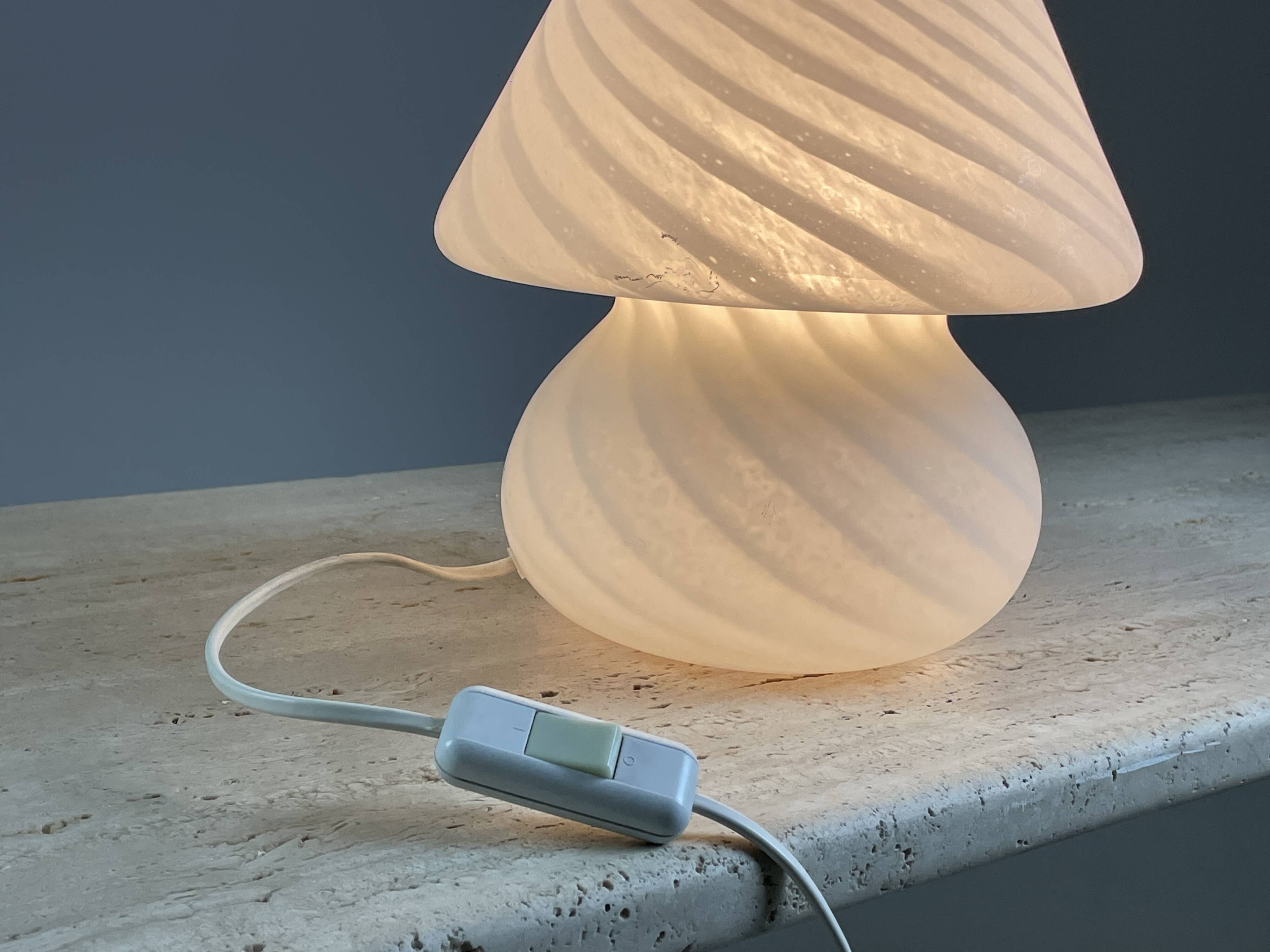 Murano glass mushroom lamp, 1970s