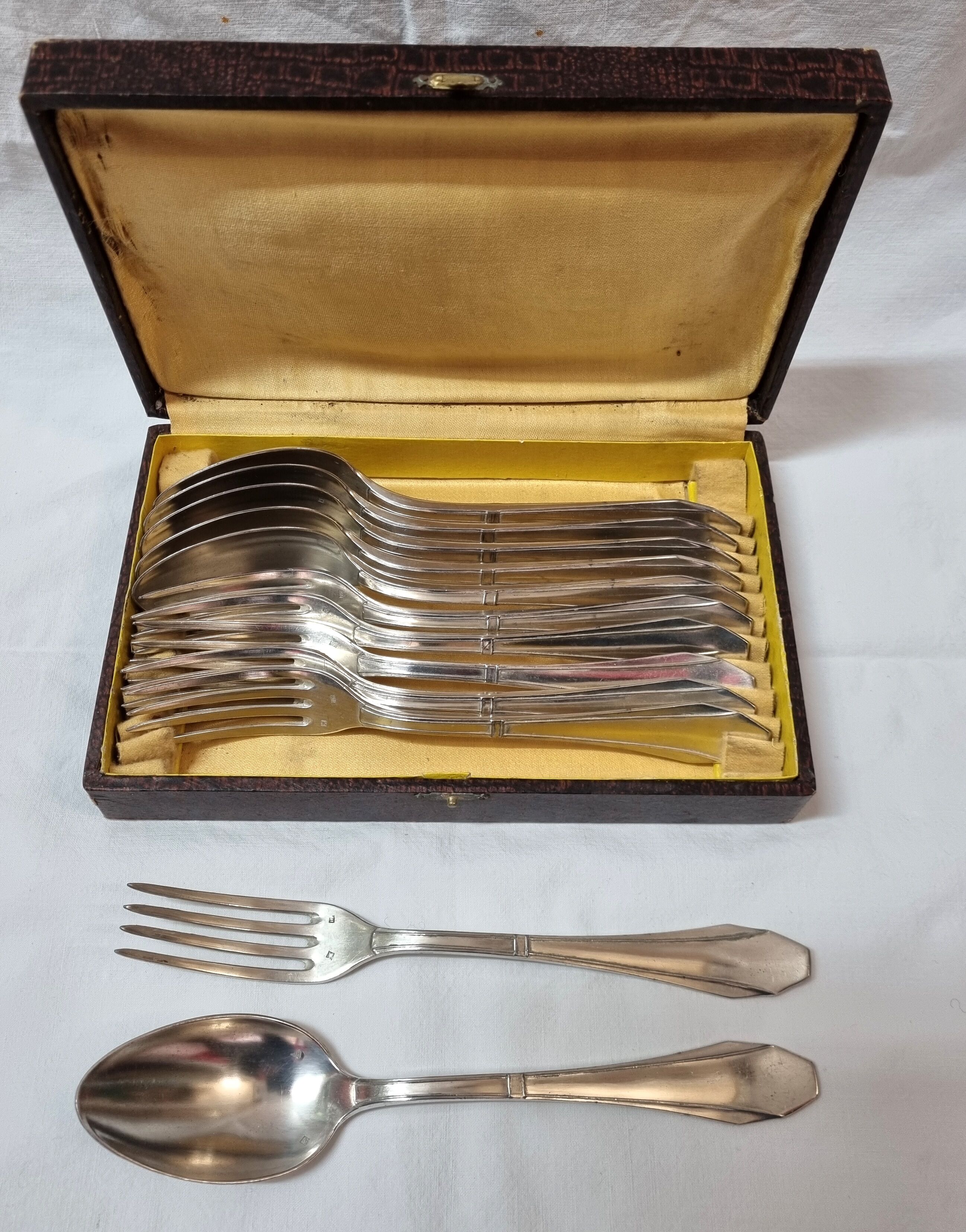 Couverts en argent XVIII ème  tête de bélier