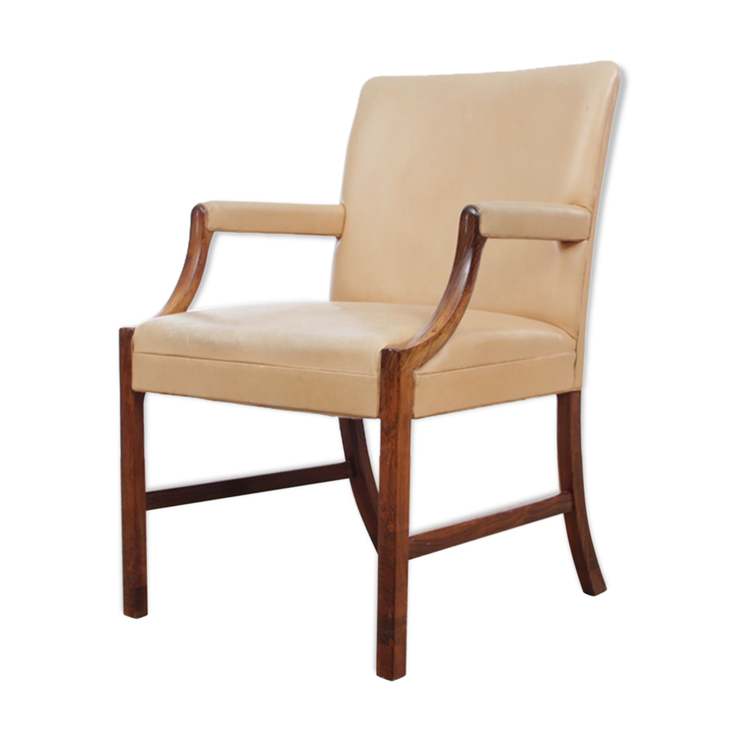 Fauteuil  par Ole Wanscher pour A.J. Iversen Iversen