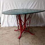 Eiffel style riveted metal garden table