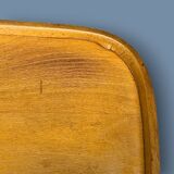 Antique solid wood varnished bed base – Torck – 1950s