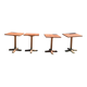 lot de 4 tables de bar en bois