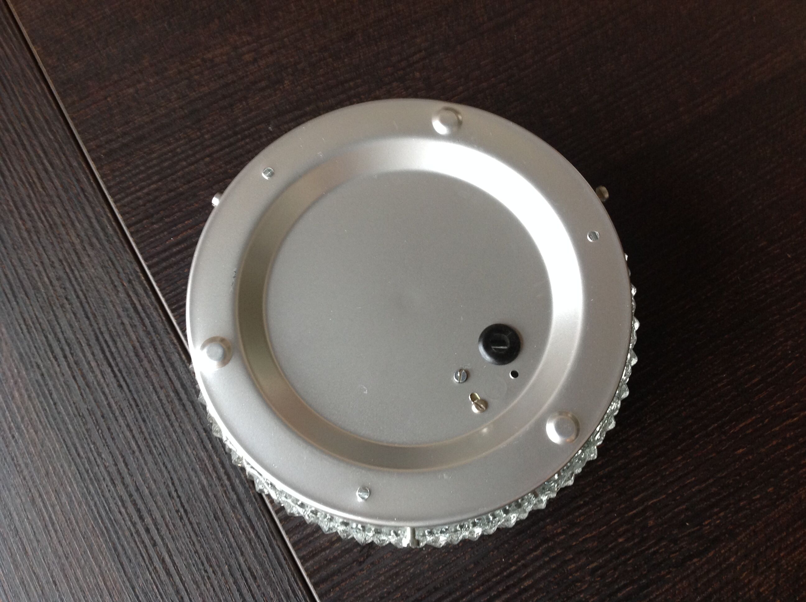 Plafonnier rond pointes de diamant / vintage années 60-70