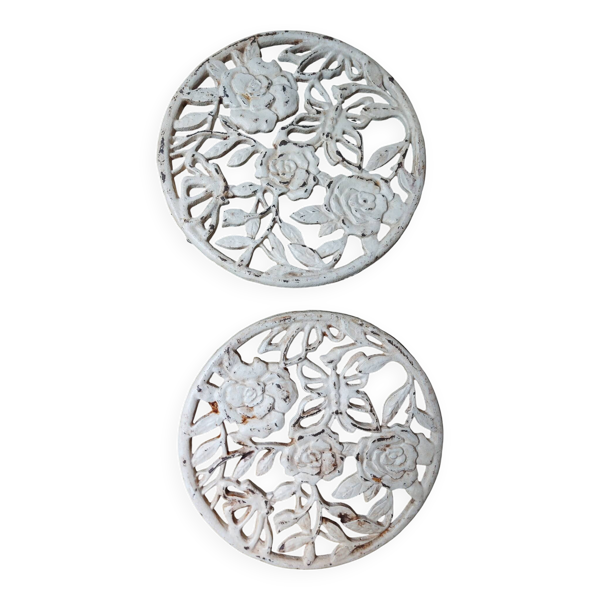 2 dessous de plat fonte