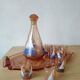 Art Deco liqueur service with boat motif