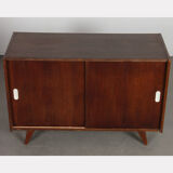Dark oak chest of drawers designed by Jiri Jiroutek, model U-452, 1960